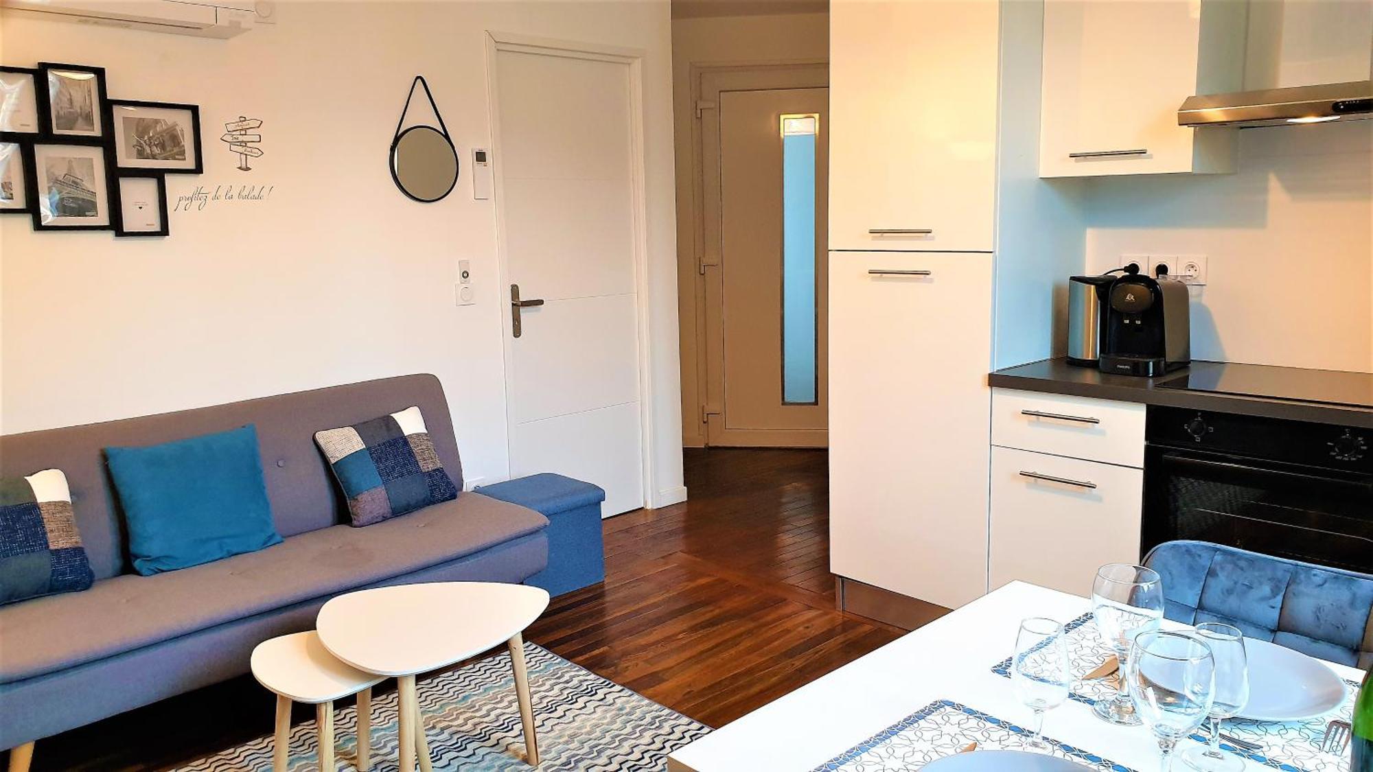 Migennes Joli F2 Plein Centre Cote Gare-Velo-Climatisation 아파트 외부 사진